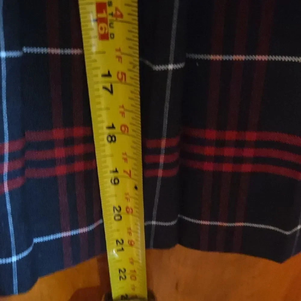 Plaid Girls Skirt in Red and Black Plaid